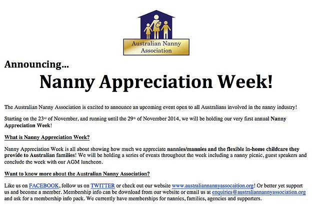 nanny appreciation week 2014 big